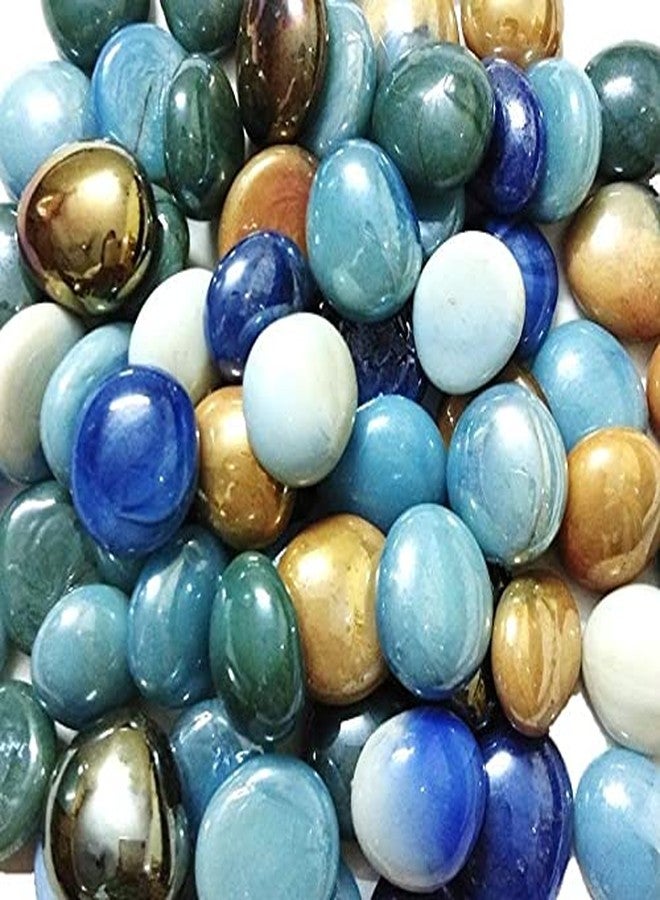 Power Stone Decorative Super Glossy & Shiny Round Glass Stone Pebbles Kancha Gravels Stone for Aquarium Table Vase Pant Pots Fountain & Home Decor (500 Grams, Multicolor) - Image 2